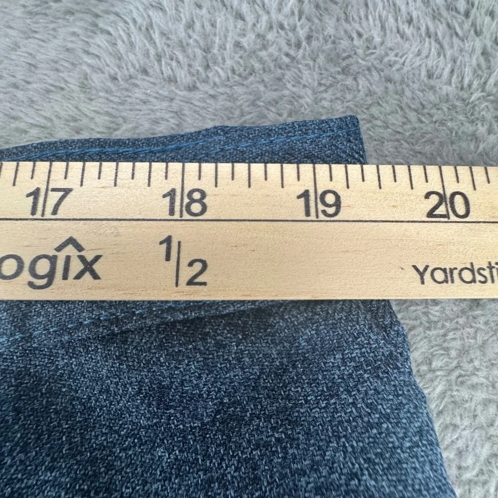 Wrangler Dress Jeans Mens 40x30 Blue Gray Good Heathered Western 82HU Polyester‎